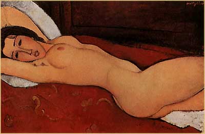Reclining nude by Modigliani